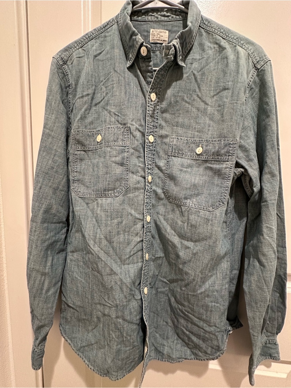 J. Crew Light Blue Chambray Button-Down Shirt